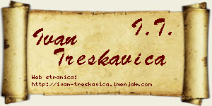 Ivan Treskavica vizit kartica